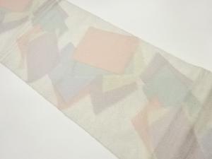 砂子綴れ重ね色紙模様全通袋帯